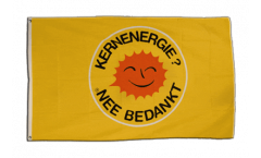 Flagge Atomkraft Nein Danke niederländisch - Kernenergie Nee Bedankt