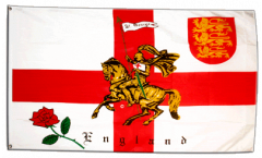 Flagge England mit Ritter