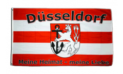 Flagge Fanflagge Düsseldorf Meine Heimat - meine Liebe