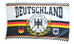 Flagge Fanflagge Deutschland Lorbeerkranz 4 Sterne