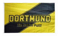 Flagge Fanflagge Dortmund Streifen - Die Nr.1 im Pott