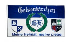 Flagge Fanflagge Gelsenkirchen 5 - Meine Heimat, meine Liebe