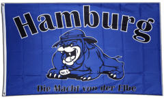 Flagge Fanflagge Hamburg Bulldogge