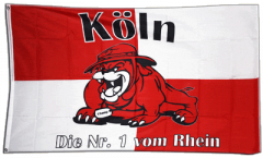 Flagge Fanflagge Köln Bulldogge