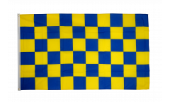 Flagge Karo Blau-Gelb