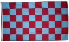 Flagge Karo Rot-Blau