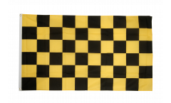 Flagge Karo Schwarz-Gelb