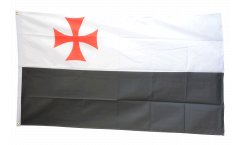 Flagge Templerkreuz schwarz-weiß