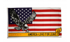 Flagge USA Love it or leave it