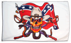Flagge USA Südstaaten mit Schlange Rebel Snake