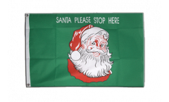 Flagge Weihnachtsmann Santa please stop here