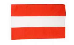Flagge mit Hohlsaum Österreich