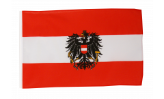 Flagge mit Hohlsaum Österreich mit Adler