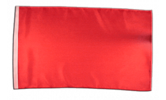 Flagge mit Hohlsaum Einfarbig Rot
