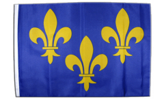 Flagge mit Hohlsaum Frankreich Ile de France