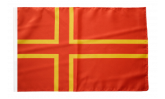 Flagge mit Hohlsaum Frankreich Normandie St. Olavs Kreuz