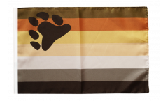 Flagge mit Hohlsaum Gay Pride Bear