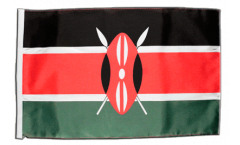 Flagge mit Hohlsaum Kenia