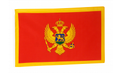 Flagge mit Hohlsaum Montenegro