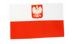 Flagge mit Hohlsaum Polen mit Adler