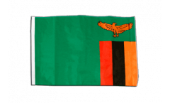 Flagge mit Hohlsaum Sambia