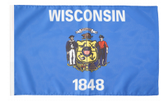 Flagge mit Hohlsaum USA Wisconsin