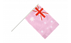 Stockflagge Australien Pink