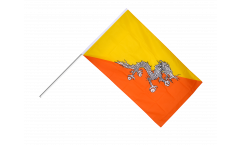 Stockflagge Bhutan