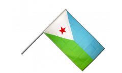 Stockflagge Dschibuti