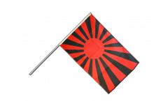 Stockflagge Fanflagge rot schwarz