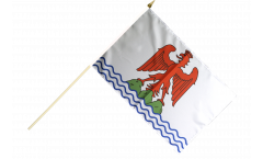 Stockflagge Frankreich Alpes-Maritimes