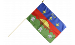 Stockflagge Frankreich Französisch Guayana Cayenne