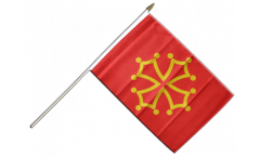 Stockflagge Frankreich Midi-Pyrenées