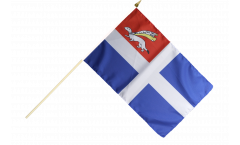 Stockflagge Frankreich Saint-Malo