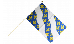 Stockflagge Frankreich Yvelines