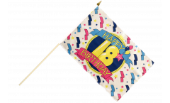 Stockflagge Happy Birthday 18