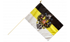 Stockflagge Russland Romanow mit Wappen 1858-1883