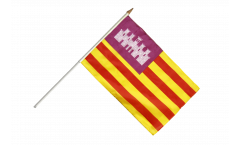 Stockflagge Spanien Balearen