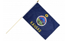 Stockflagge USA Kansas