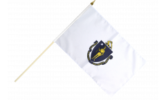 Stockflagge USA Massachusetts
