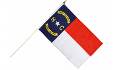 Stockflagge USA North Carolina