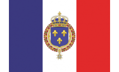 Aufkleber Frankreich mit königlichem Wappen - 7 x 10 cm
