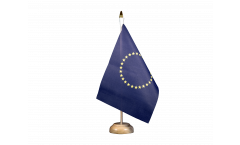Tischflagge Europäische Union EU mit 27 Sternen