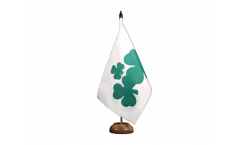 Tischflagge Irland Shamrock