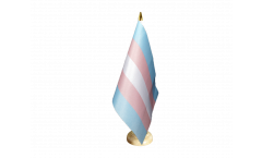 Tischflagge Transgender Pride
