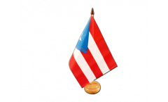 Tischflagge USA Puerto Rico