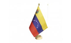 Tischflagge Venezuela 7 Sterne mit Wappen 1930-2006