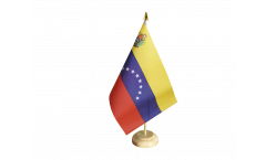 Tischflagge Venezuela 8 Sterne mit Wappen