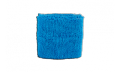 Schweißband einfarbig hellblau - 7 x 8 cm