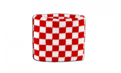 Schweißband Karo Rot-Weiß - 7 x 8 cm
